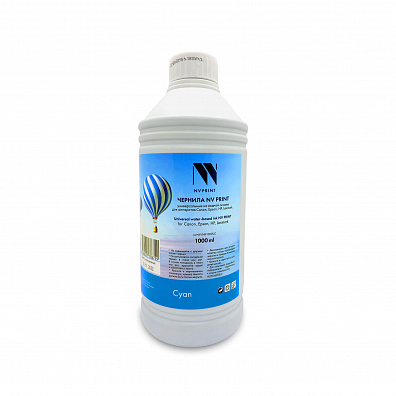 Чернила NVP универсальные на водной основе для Сanon, Epson, НР, Lexmark (1000 ml) Cyan совместимые