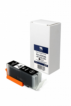 Струйный картридж NVP PGI-470PGBk XL (NV-0321C001) Black для Canon Pixma MG5740/MG6840/TS5040/TS6040/TS8040 (22 мл) совместимый