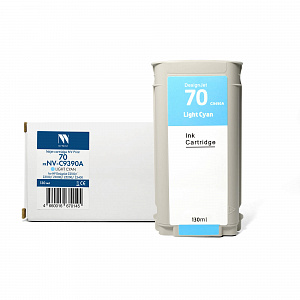 Струйный картридж NVP 70 (NV-C9390A) Light Cyan для HP DesignJet Z2100/Z3100/Z3200 (130 мл) совместимый