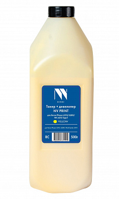 Тонер + девелопер NV PRINT для Xerox Phaser 6510/6280/WC 6515 Type1 (500г) Yellow совместимый
