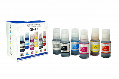 Чернила NVP GI-43 для принтеров Canon Pixma G540, G640, набор 6 цветов по 100 мл совместимые