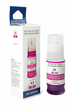 Чернила NVP GI-43 M (NV-4680C001) для Canon Pixma G540, G640 (70 мл) Magenta (в коробке) совместимые