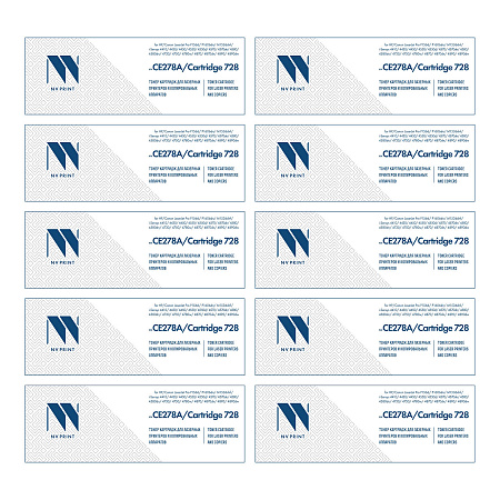 Картридж NVP совместимый NV-CE278A/NV-728 UNIV-SET10