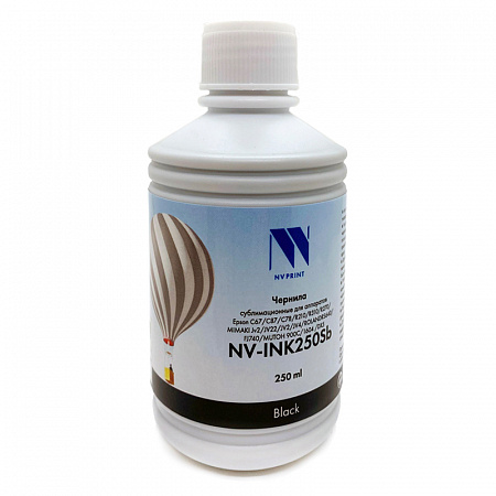 Чернила NV PRINT сублимационные для аппаратов Epson, Mimaki, Mutoh, Roland (250ml) Black