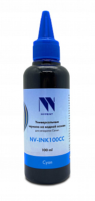 Чернила NV PRINT универсальные на водной основе для аппаратов Canon (100 ml) Cyan совместимые