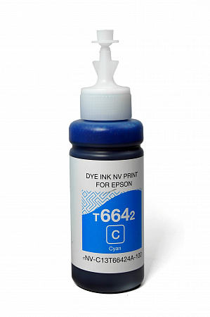 Чернила NV PRINT T6642 для Epson L100/L200 (70 ml) Cyan совместимые