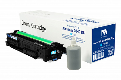 Блок фотобарабана NVP совместимый NV-034C DU Cyan