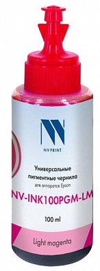 Чернила NV PRINT пигментные для аппаратов Epson (100ml) Light Magenta  совместимые