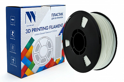 Филамент NV PRINT TPU White для 3D печати диаметр 1.75мм,   масса 1,0 кг