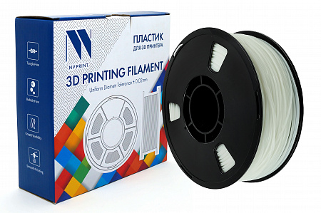 Филамент NV PRINT TPU White для 3D печати диаметр 1.75мм,   масса 1,0 кг
