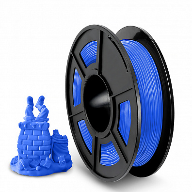 Филамент NV PRINT TPU Blue Синий для 3D печати диаметр 1.75мм    масса 0,5 кг
