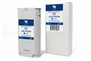 Струйный картридж NV Print 727 (NV-F9J76A) Cyan для HP DesignJet T920/T930/T1500/T1530/T2500/T2530 (300 мл) совместимый