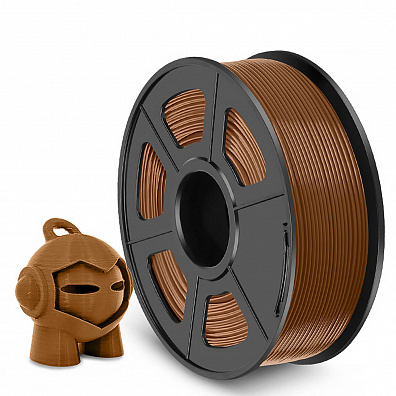 Филамент NV PRINT PETG Coffee "Кофейный" для 3D печати диаметр 1.75мм масса 1 кг