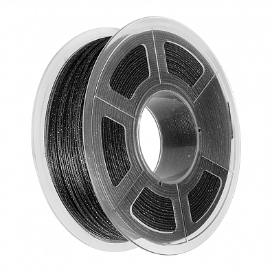 Филамент NV PRINT PLA Twinkling Black Мерцающий черный для 3D печати диаметр 1.75мм  длина 330 метров  масса 1 кг