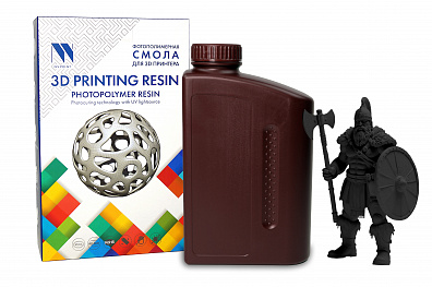 Фотополимерная водовымываемая смола NV PRINT Water Washable Resin Black  1 кг