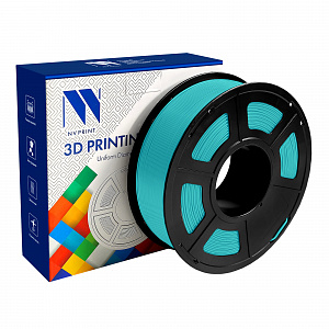 Филамент NV PRINT PLA Cyan Синий для 3D печати диаметр 1.75мм    масса 1 кг