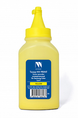 Тонер NVP для Samsung Color универсальный Type2 (50г) Yellow совместимый