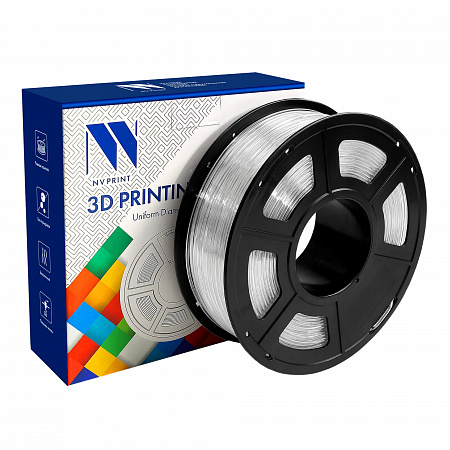 Филамент NV PRINT TPU Trans. для 3D печати "прозрачный"  диаметр 1.75мм   масса 0,5 кг