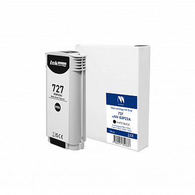 Струйный картридж NV Print 727 (NV-B3P22A) Matte Black для HP DesignJet T920/T930/T1500/T1530/T2500/T2530 (130 мл) совместимый
