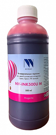 Чернила NV PRINT универсальные на водной основе для Сanon, Epson, НР, Lexmark (500 ml) Magenta совместимые