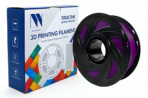 Филамент NV PRINT PLA+ Transparent Purple для 3D печати диаметр 1.75мм  длина 330 метров  масса 1 кг