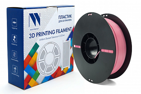 Филамент NV PRINT PETG  Sakura Pink для 3D печати диаметр 1.75мм  длина 330 метров  масса 1 кг