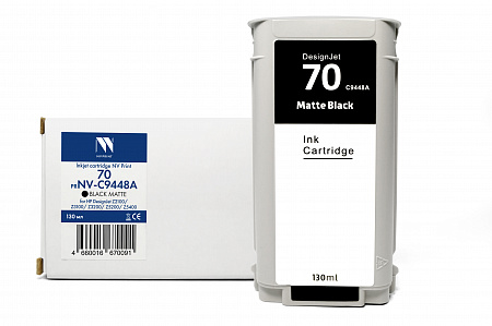 Струйный картридж NVP 70 (NV-C9448A) Black Matte для HP DesignJet Z2100/Z3100/Z3200 (130 мл) совместимый