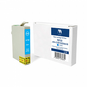 Струйный картридж NV Print T0732 (NV-C13T10524A10) Cyan для Epson Stylus C110/СХ3900/CX4900/TX200/400/600 (13.5 мл) совместимый