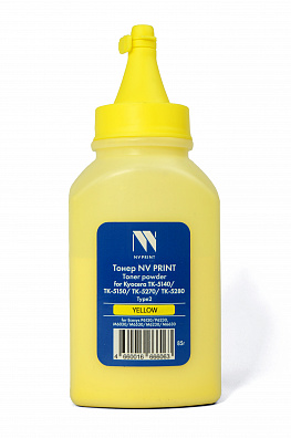 Тонер NVP для Kyocera ТК-5140/ТК-5150/ТК-5270/ТК-5280 Type2 (85г) Yellow совместимый