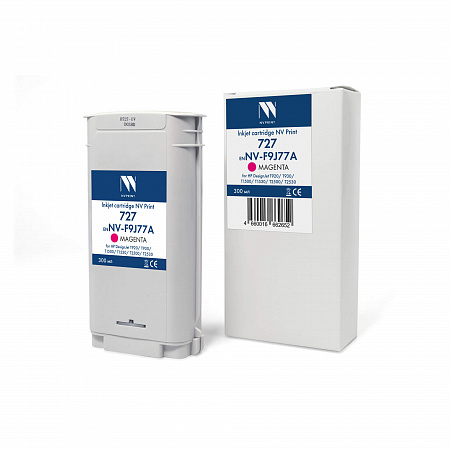 Струйный картридж NV Print 727 (NV-F9J77A) Magenta для HP DesignJet T920/T930/T1500/T1530/T2500/T2530 (300 мл) совместимый