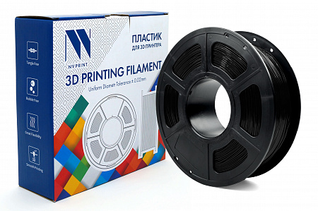 Филамент NV PRINT TPU Black для 3D печати диаметр 1.75мм   масса 1 кг