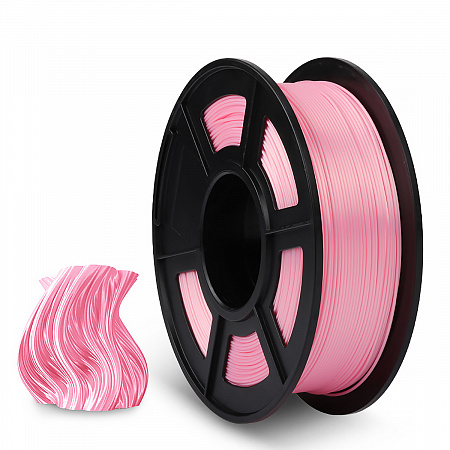 Филамент NV PRINT Silk PLA+ Pink Розовый для 3D печати диаметр 1.75мм    масса 1 кг