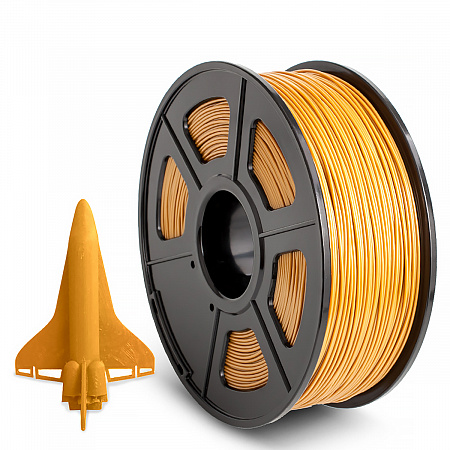 Филамент NV PRINT ABS Gold "Золотой" для 3D печати диаметр 1.75мм масса 1 кг