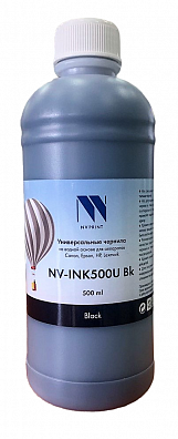 Чернила NV PRINT универсальные на водной основе для Сanon, Epson, НР, Lexmark (500 ml) Black совместимые