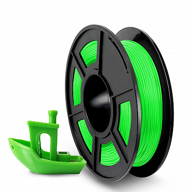 Филамент NV PRINT TPU Green Зеленый для 3D печати диаметр 1.75мм    масса 0,5 кг