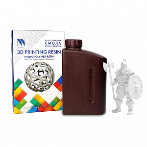 Фотополимерная смола NV PRINT Standard Resin Clear прозрачная для 3D печати  1 кг (бут)