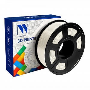 Филамент NV PRINT TPU Silk Cream White для 3D печати диаметр 1.75мм  длина 330 метров  масса 1 кг