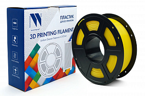 Филамент NV PRINT PETG Yellow Желтый  для 3D печати диаметр 1.75мм  длина 330 метров  масса 1 кг