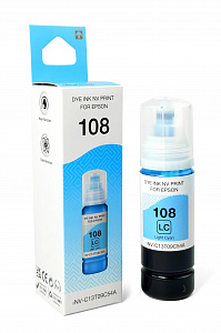 Чернила NVP 108 (NV-C13T09C54A) для Epson L8050, L18050 (70 мл) Light Cyan (в коробке) совместимые