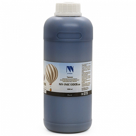 Чернила NV PRINT экосольвентные  для аппаратов Epson, Mimaki, Mutoh, Roland (1000ml) Black