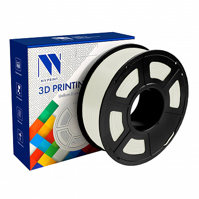 Филамент NV PRINT PLA Transparent Прозрачный для 3D печати диаметр 1.75мм    масса 1 кг