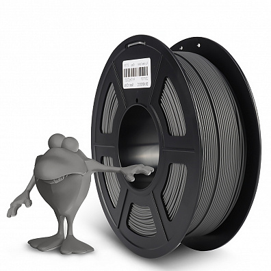 Филамент NV PRINT PLA Matte Grey для 3D печати диаметр 1.75мм  длина 330 метров  масса 1 кг