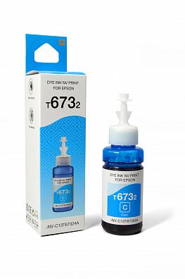Чернила NVP T6732 (NV-C13T67324A) для аппаратов Epson (70 ml) Cyan (в коробке) совместимые