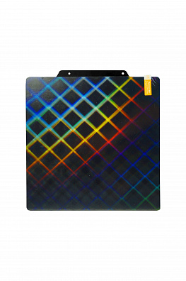 Пластина для 3D принтера NVP двухсторонняя гладкая PES+PES 200х200мм "Скайнет + Лед и пламя"