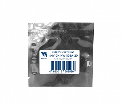 Чип NVP для картриджа HP W1106A (20шт) для HP 107, MFP 135/137 (1K) совместимый