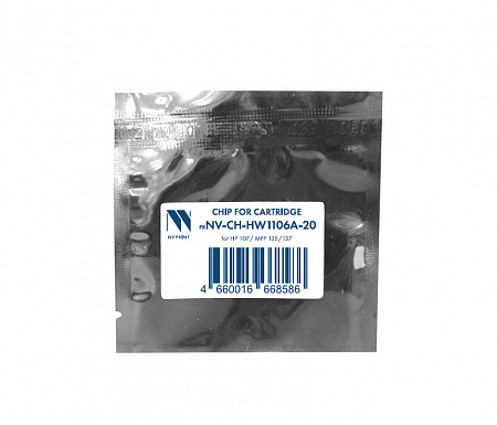 Чип NVP для картриджа HP W1106A (20шт) для HP 107, MFP 135/137 (1K) совместимый