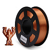 Филамент NV PRINT Silk PLA+Copper "Бронзовый" для 3D печати диаметр 1.75мм    масса 1 кг
