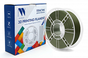 Филамент NV PRINT PETG Matte Green   для 3D печати диаметр 1.75мм  длина 330 метров  масса 1 кг