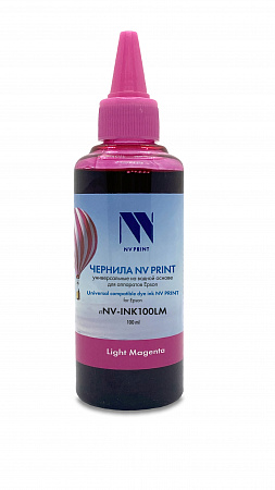 Чернила NV PRINT универсальные на водной основе для аппаратов Epson (100ml) Light Magenta совместимые