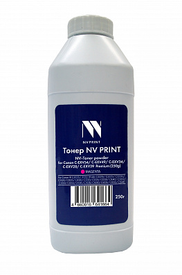 Тонер + девелопер NVP для Canon C-EXV54, C-EXV51, C-EXV49, C-EXV34, C-EXV28, C-EXV29 Premium (250г) Magenta совместимый